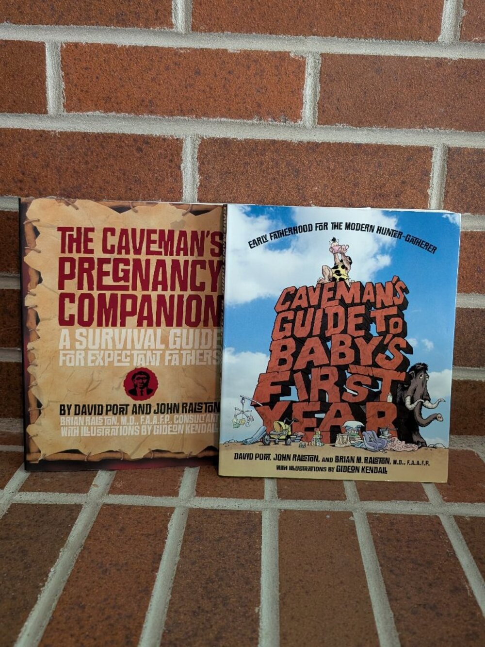 The Caveman's Pregnancy Companion & Baby's First Year Set Dad Fatherhood Books